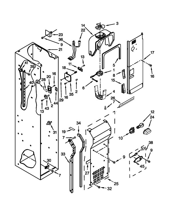 KitchenAid Built-In Refrigerator KBSD502ESS00 KBSD502ESS00 | Partswarehouse