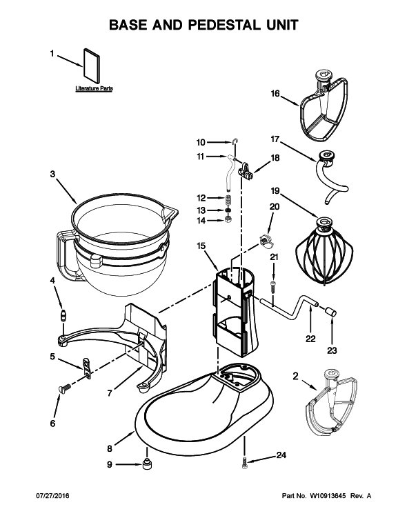 Whirlpool WP9708649 Rubber Foot, Stand Mixer