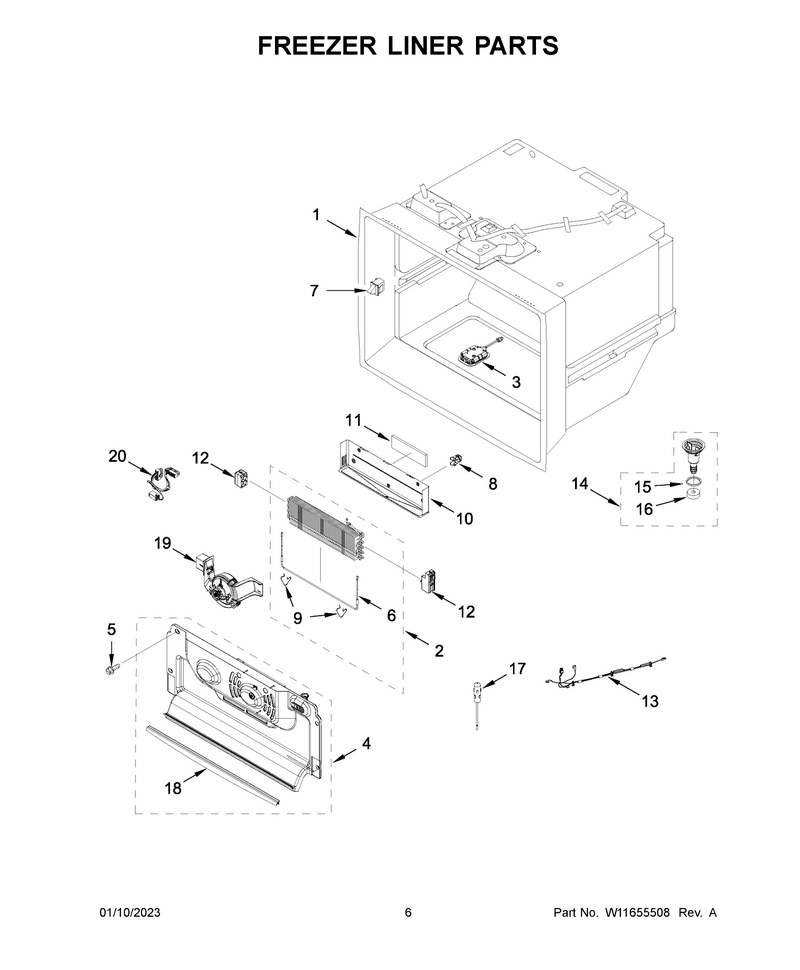 KitchenAid KRFC704FBS05 | PartsWarehouse