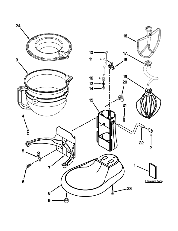 Beater W10672615  KitchenAid Replacement Parts