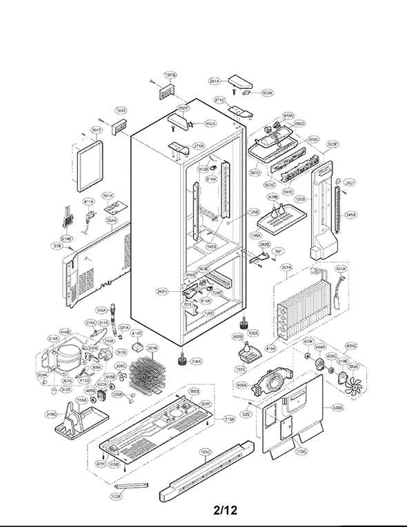 LG Refrigerator LFC20760ST/03 | Partswarehouse
