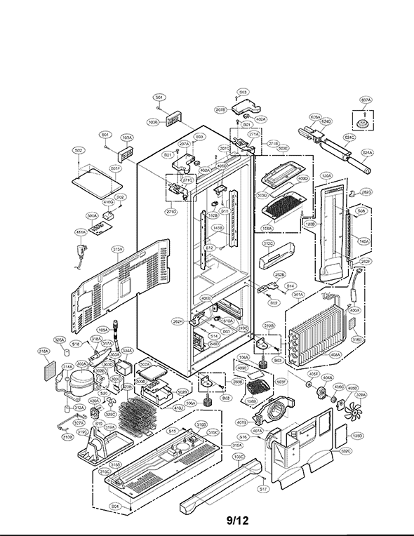 LG Refrigerator LFX21980ST/01 | Partswarehouse