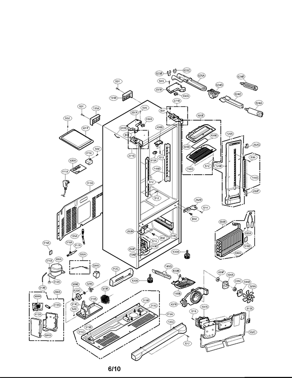 LG Refrigerator LFX25976ST/00 | Partswarehouse