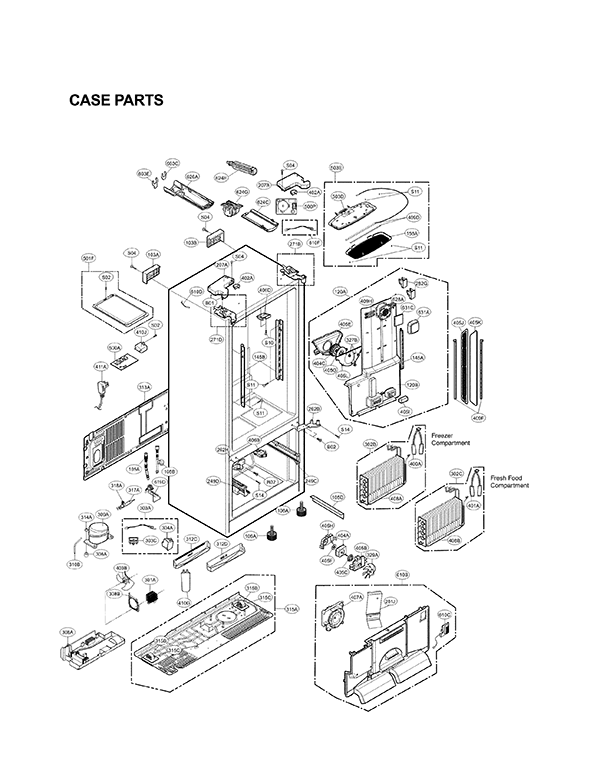 LG Refrigerator LFX31925ST/03 | Partswarehouse