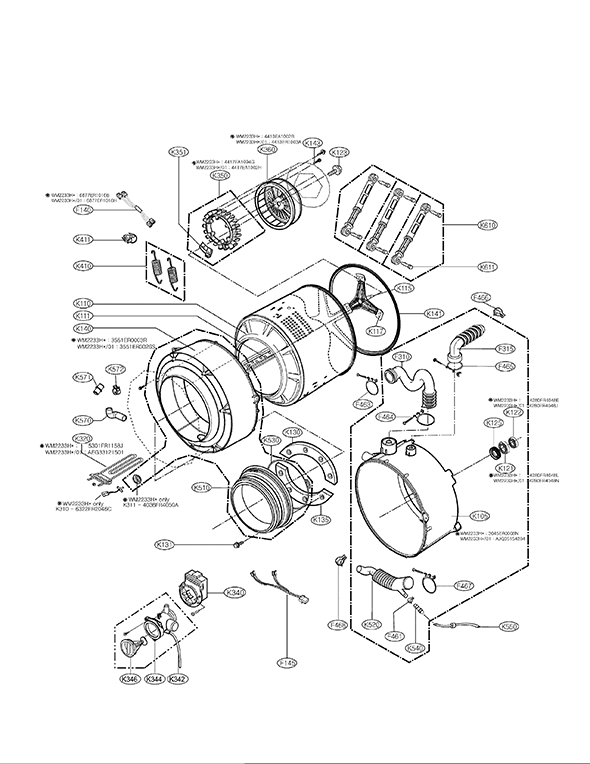 LG Washer WM2233HD | Partswarehouse