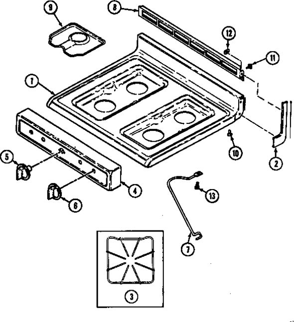 Magic Chef 3110KTA-K Range | Partswarehouse