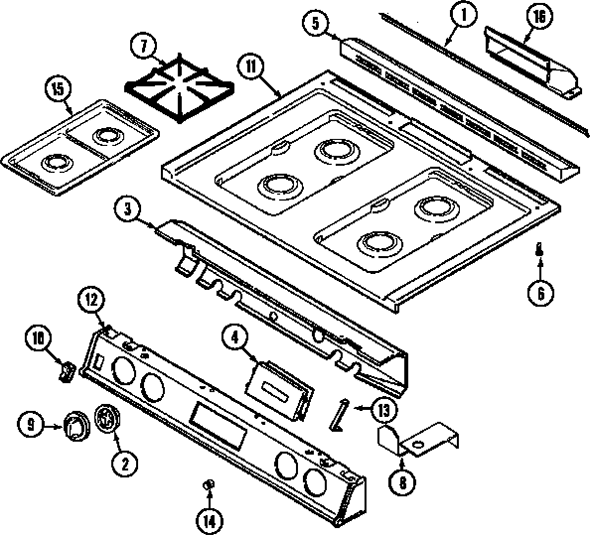 Magic Chef 6498XVS Range | Partswarehouse