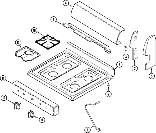 Admiral A31700XAAL Range | Partswarehouse