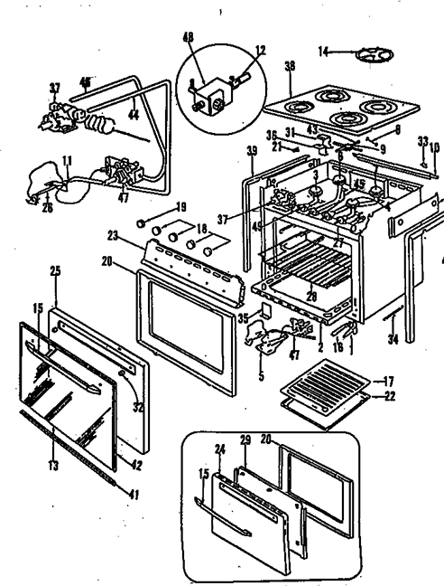 Magic Chef BT16LA-3Z Range | Partswarehouse