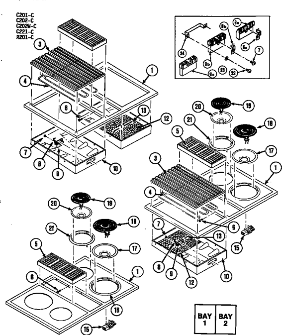 Jenn-Air Mod C101 Electric Cook Top