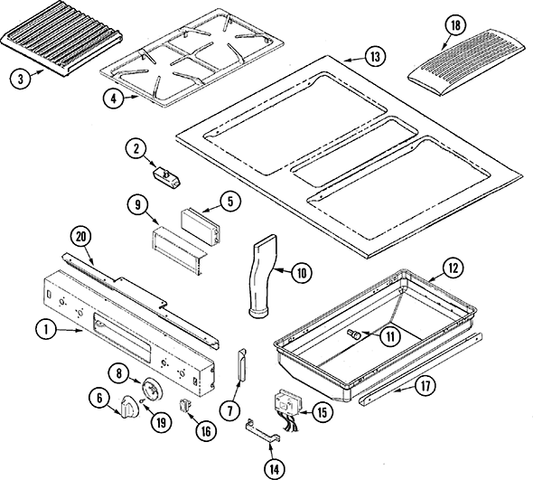 Jenn-Air JDS9860ACP Range | Partswarehouse