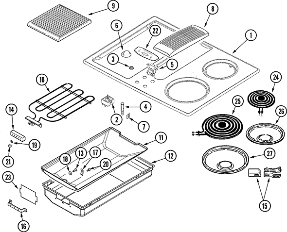 Jenn-Air JED8130ADB Cooktop | Partswarehouse