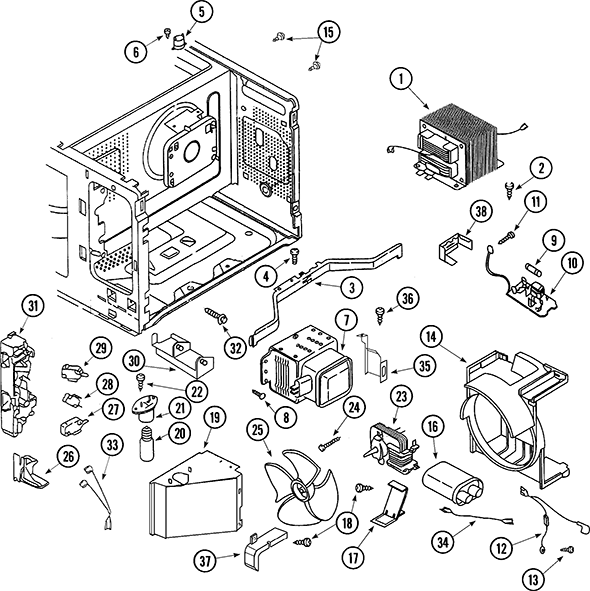 Jenn-Air JMC8100ADS Microwave | Partswarehouse