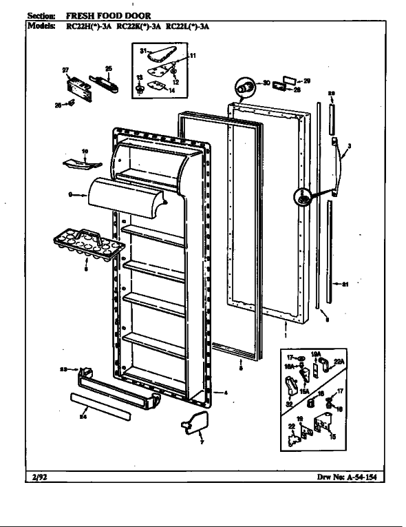 Magic Chef RC22LA-3A/BS11C Refrigerator | Partswarehouse