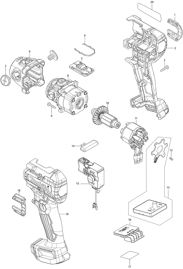 Makita VP01Z Polisher | Partswarehouse