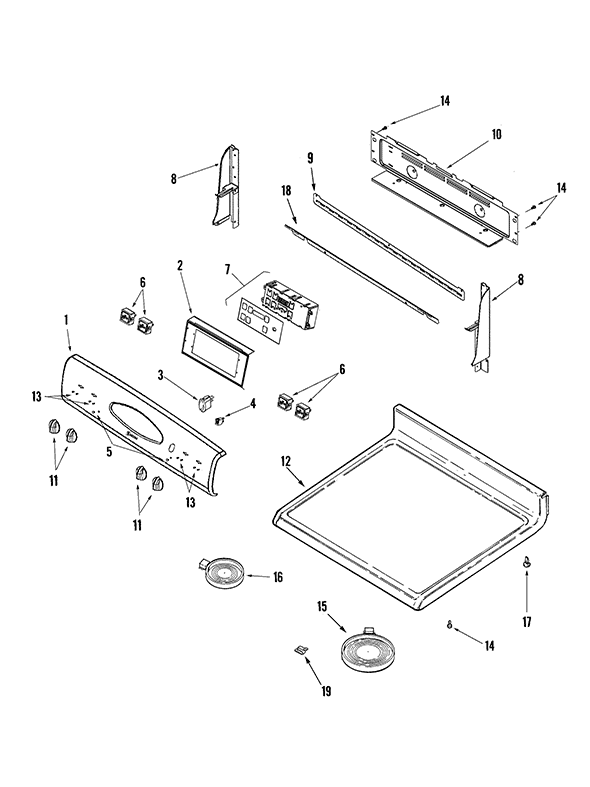 Range Oven Insulation Shield, Lower 3804F231-51 parts