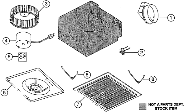 Nutone 672 Exhaust Fan 