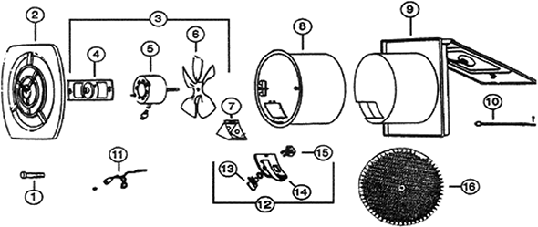 Nutone 8010WH Exhaust Fan | Partswarehouse