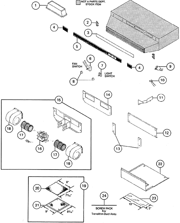Nutone NN8300 Range Hood | Partswarehouse