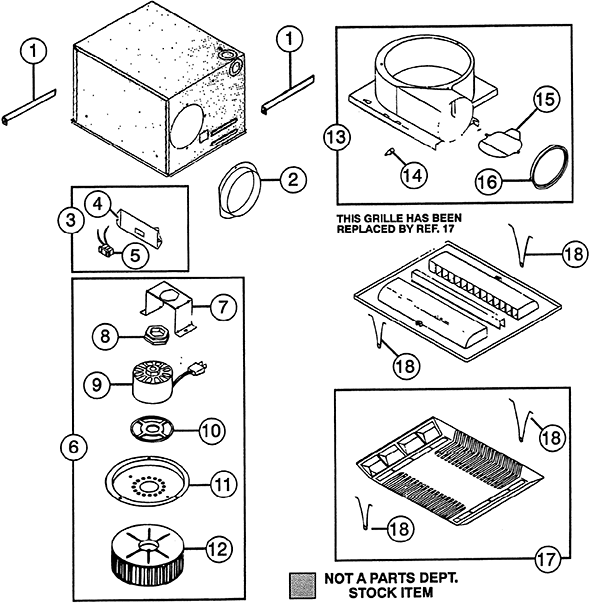 Nutone QT110 Exhaust Fan Partswarehouse