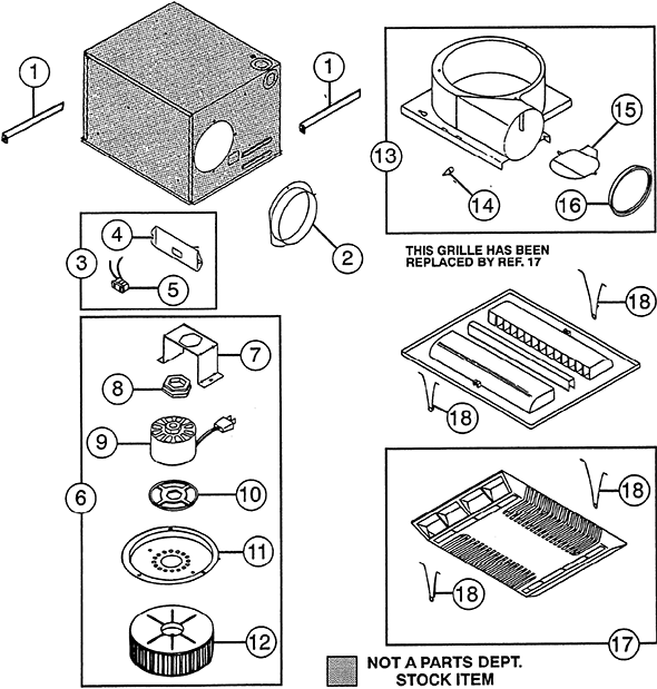 Nutone QT80 Exhaust Fan Partswarehouse