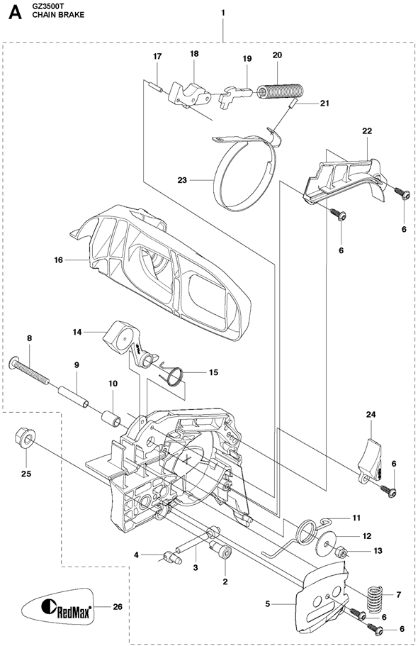 RedMax GZ3500T (2019-01) Chainsaw | Partswarehouse