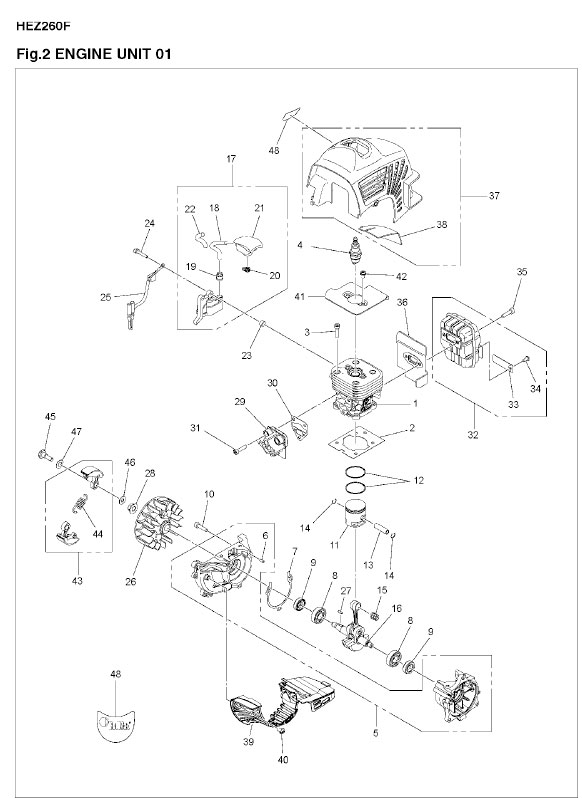 RedMax HEZ260F (2017-03) Trimmer/Edger | Partswarehouse