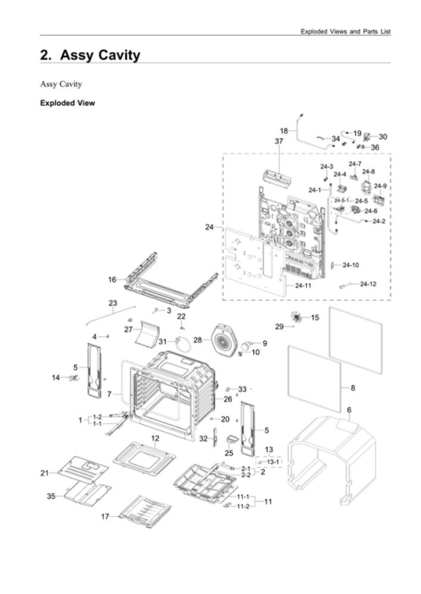 Samsung Nx60a6711ss Aa 00 Gas Range Partswarehouse