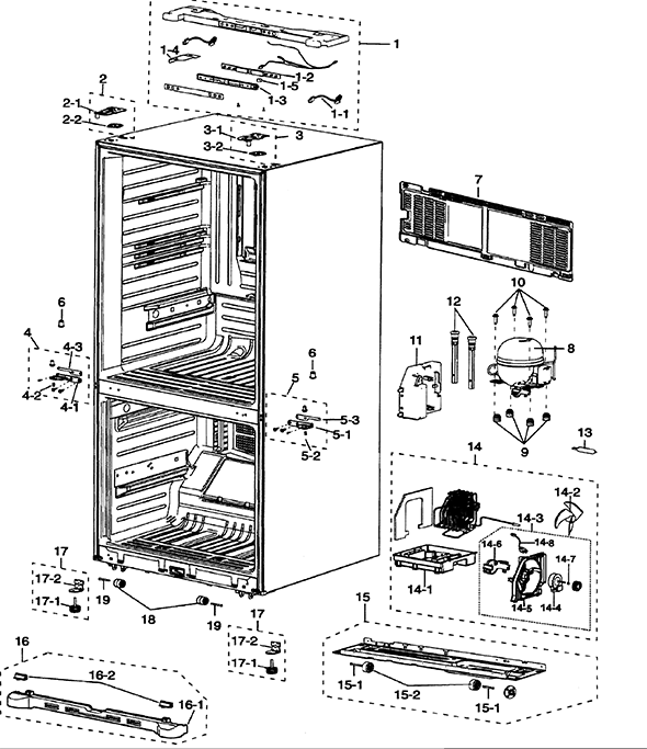 Samsung RF197ABRS/XAA-00 Refrigerator | Partswarehouse