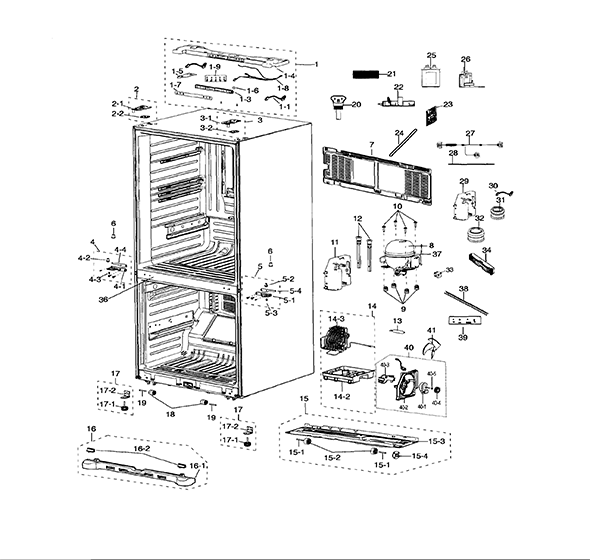 Samsung RF28NHEDBSR/AA Refrigerator Parts– Samsung Parts USA