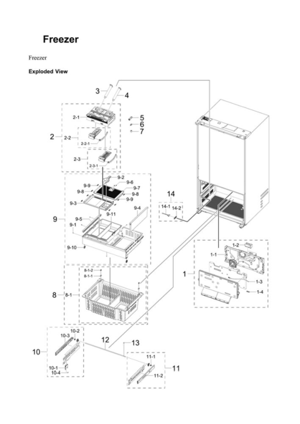 Samsung RF29BB860012/AA-00 Bottom-Mount Refrigerator | Partswarehouse