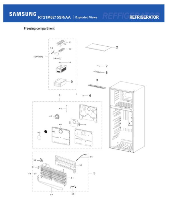 Samsung RT21M6215SRAA06 Refrigerator Partswarehouse