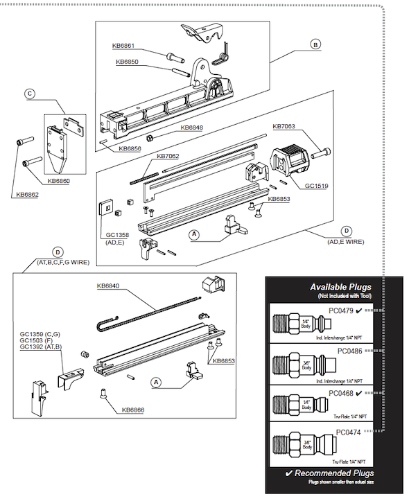 Senco SFT10XP G-Wire Stapler (6S0051N) | Partswarehouse