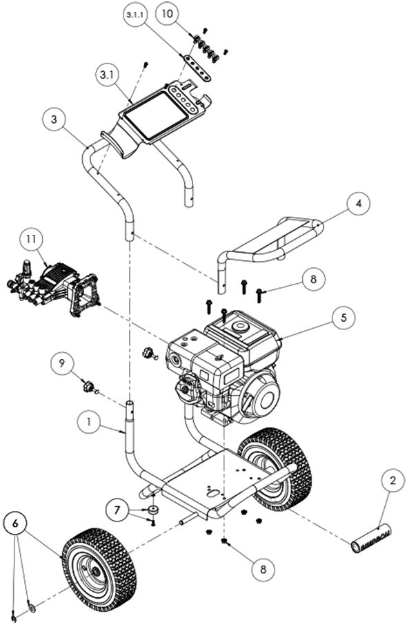 Simpson PS60869, 4000 | Partswarehouse