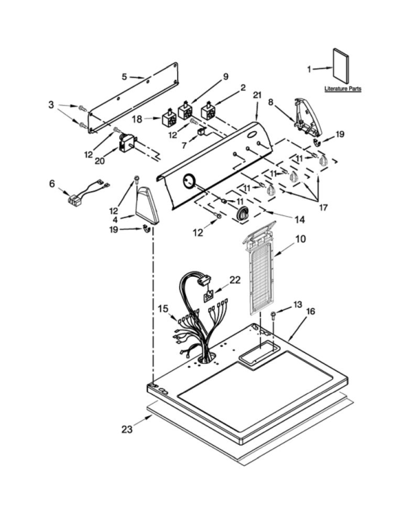 Whirlpool YWED4900XW2 Electric Dryer Partswarehouse