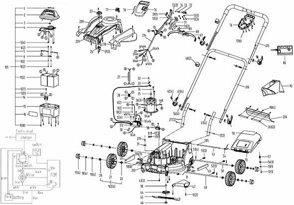 Worx lawn store mower parts