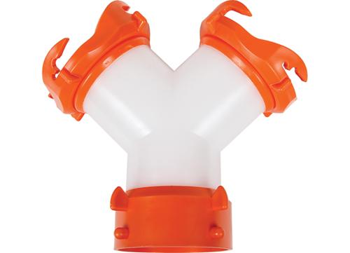Adattatore A Y Per Tubo Fognario Camco RhinoFLEX RV - Modello 39812, Arancione, Scarico Camper