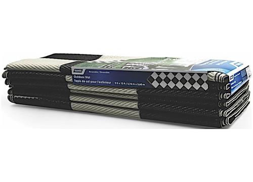 Camco Outdoor Mat 9Ft X 12Ft Black/White Checkered #CMC-42827 - Rv ...