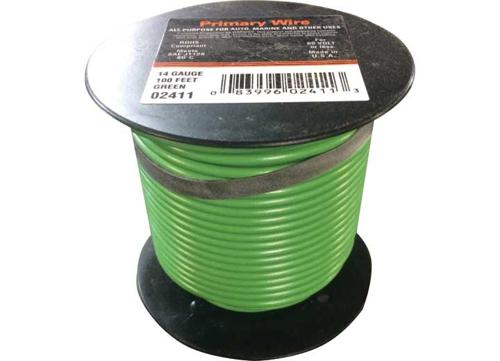 East Penn Manufacturing Wire Spool Primary 14 Gauge; Green 100 Ft #EPM ...