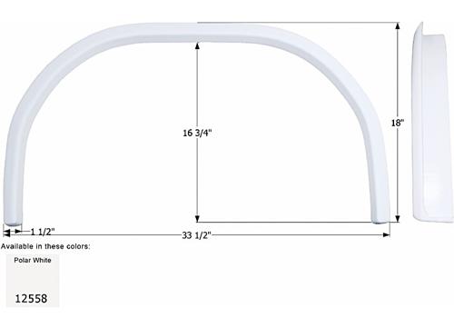 Icon Technologies Limited Rv Fender Skirt Single Jayco Fs2558 Polar ...