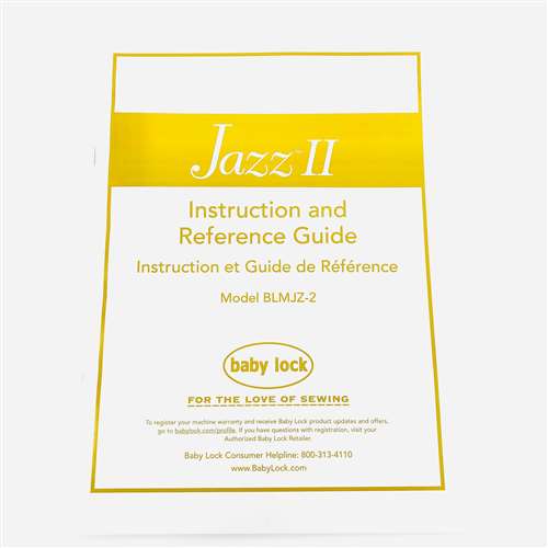 Instruction Book #SEW-B-JAZZ2 - Sewing Parts And Accessories ...