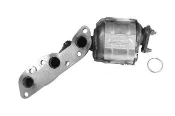 Catalytic Converter with Integrated Exhaust Manifold