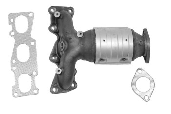 Catalytic Converter with Integrated Exhaust Manifold