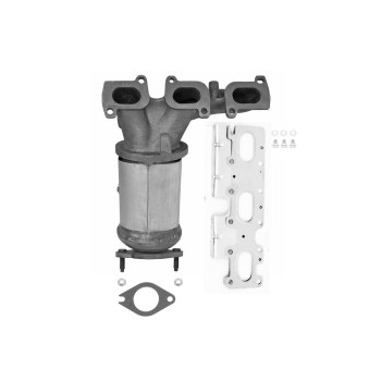 Catalytic Converter with Integrated Exhaust Manifold