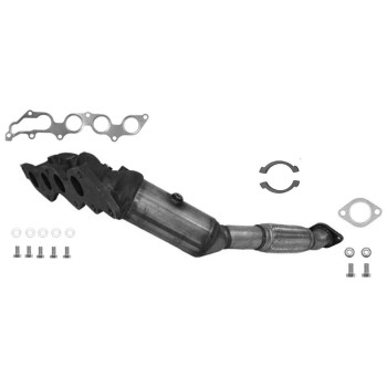 Catalytic Converter with Integrated Exhaust Manifold