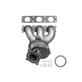 Catalytic Converter with Integrated Exhaust Manifold