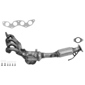 Catalytic Converter with Integrated Exhaust Manifold