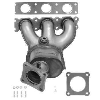 Catalytic Converter with Integrated Exhaust Manifold
