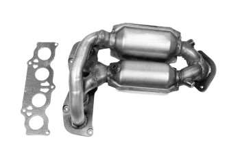 Catalytic Converter with Integrated Exhaust Manifold