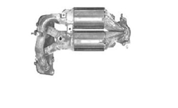 Catalytic Converter with Integrated Exhaust Manifold
